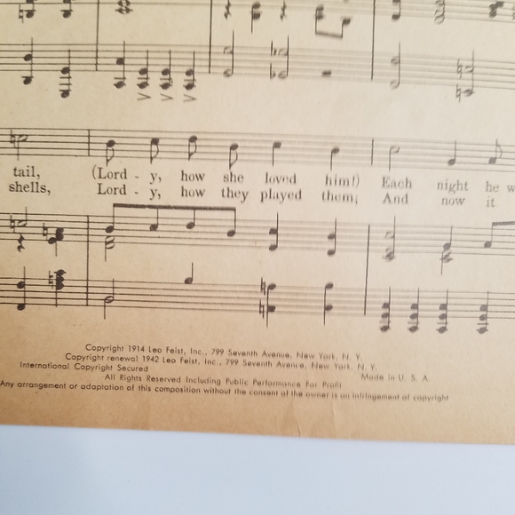 Pink THE ABA DABA HONEYMOON 1942 Sheet Music Two - Picture 5 of 6